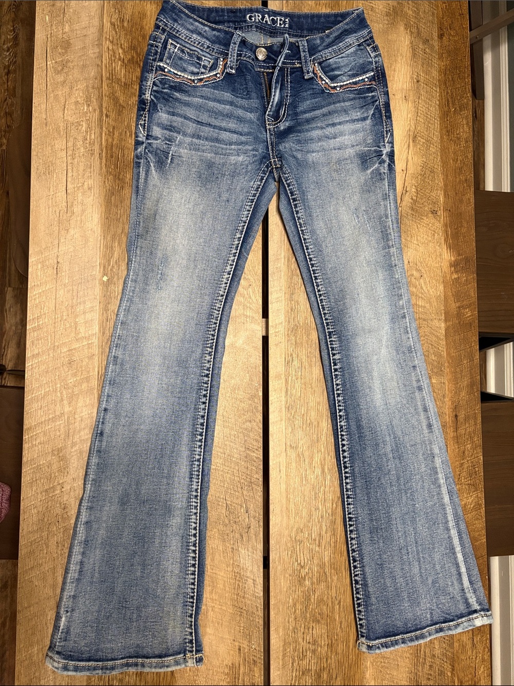 Grace Light Blue Flared Jeans - Grace